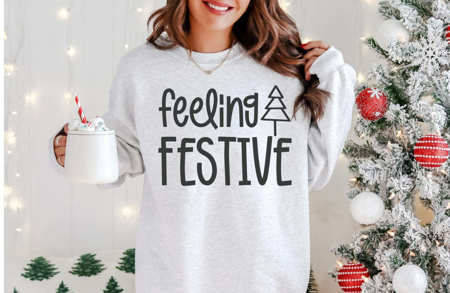 Screen Print Transfer Design S192- Feeling Festive