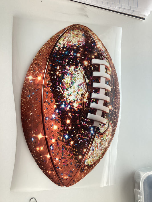 DTF Transfer Design D410- Glitter Football