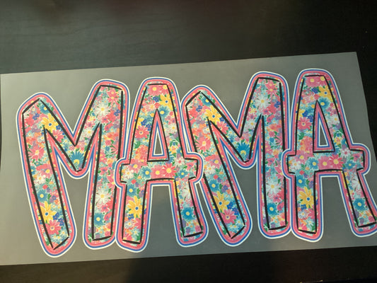 DTF Transfer Design D281-Mama Flowers