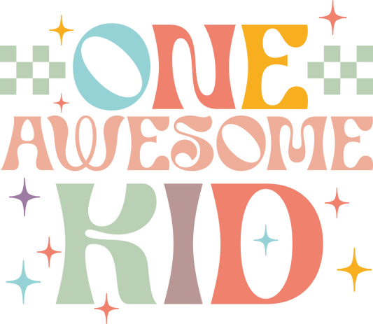 DTF Transfer Design D443- One Awesome Kid