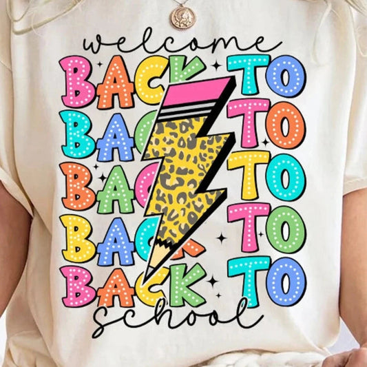 DTF Transfer Design D357- Welcome Back To School