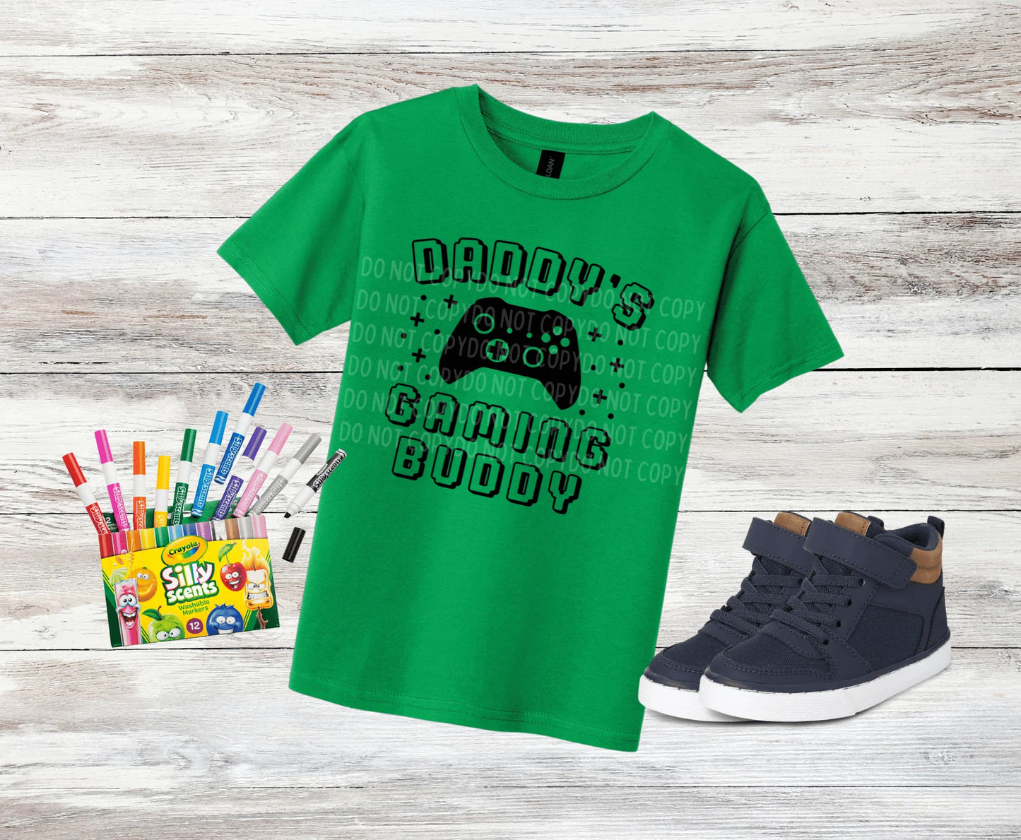 DTF Transfer Design D165- Daddy's Gaming Buddy