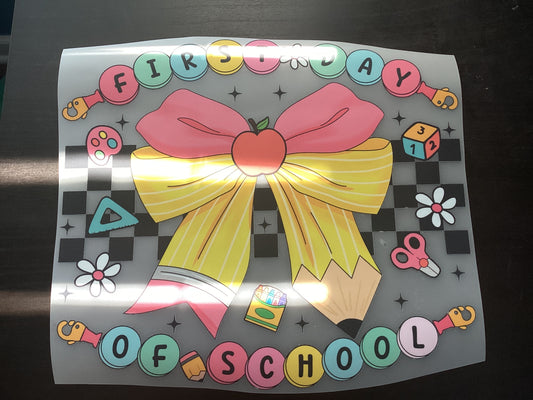 DTF Transfer Design D358- First Day of School Friendship Bracelet Youth