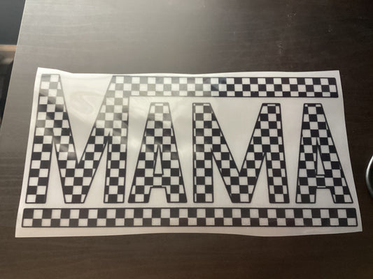 DTF Transfer Design D417- Mama Checkered