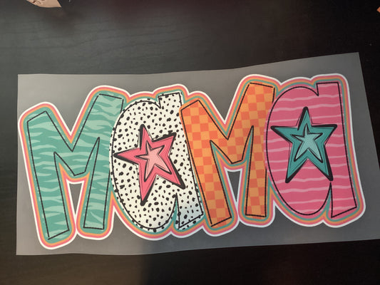 DTF Transfer Design D283- Mama Stars