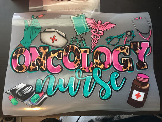 DTF Transfer Design D278- Oncology Nurse