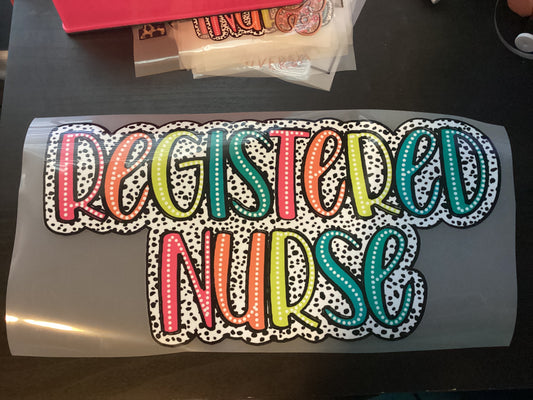 DTF Transfer Design D270- Registered Nurse