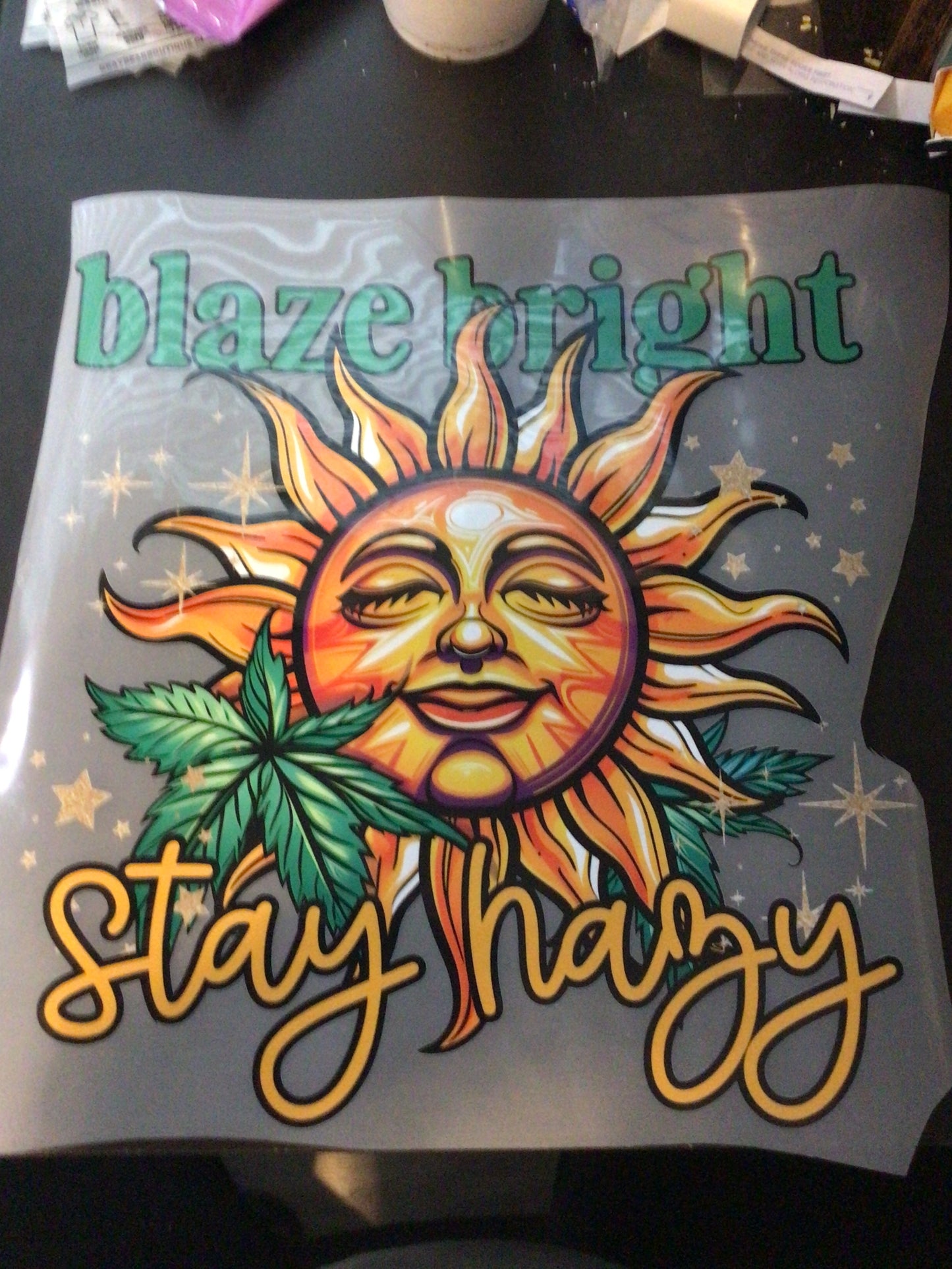 DTF Transfer Design D173- Blaze Bright