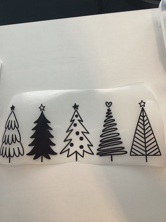 DTF Transfer Design D390- Black Trees