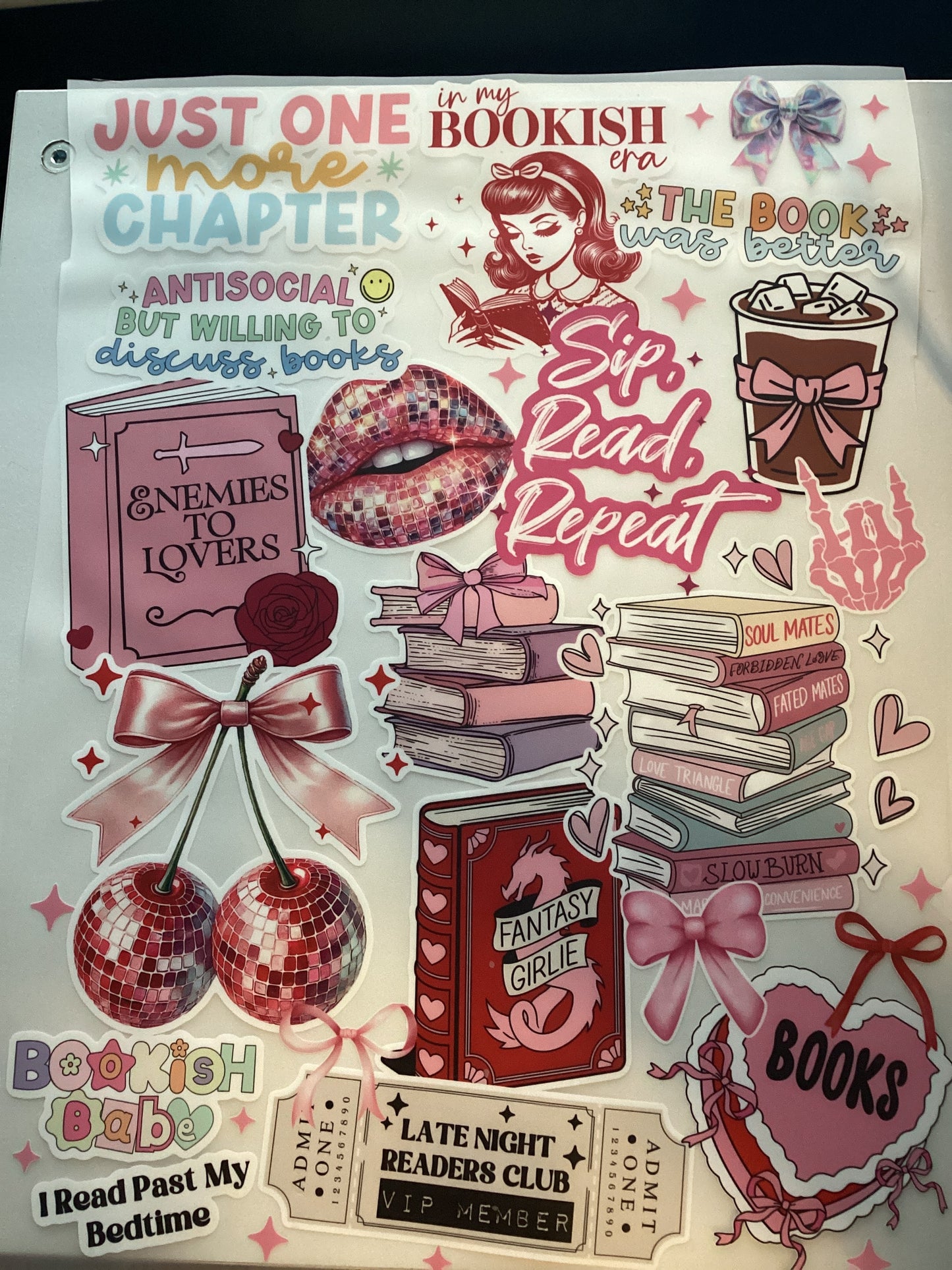 DTF Transfer Design D87- Bookish