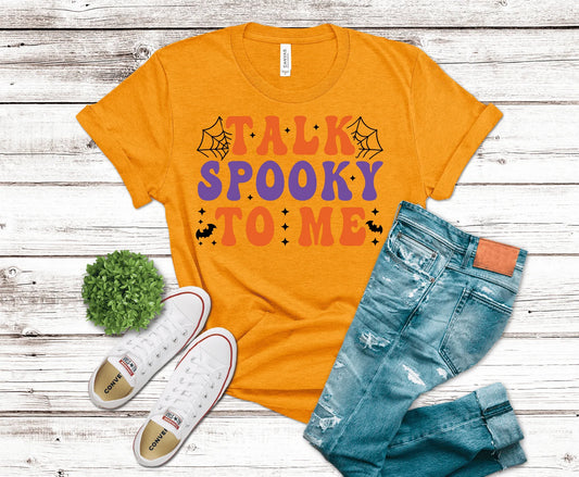 DTF Transfer Design D247- Talk Spooky To Me