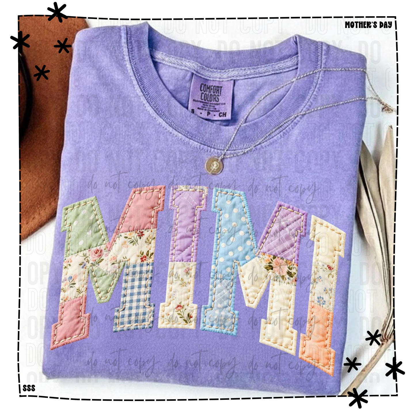 Faux Quilt Patch Mimi
