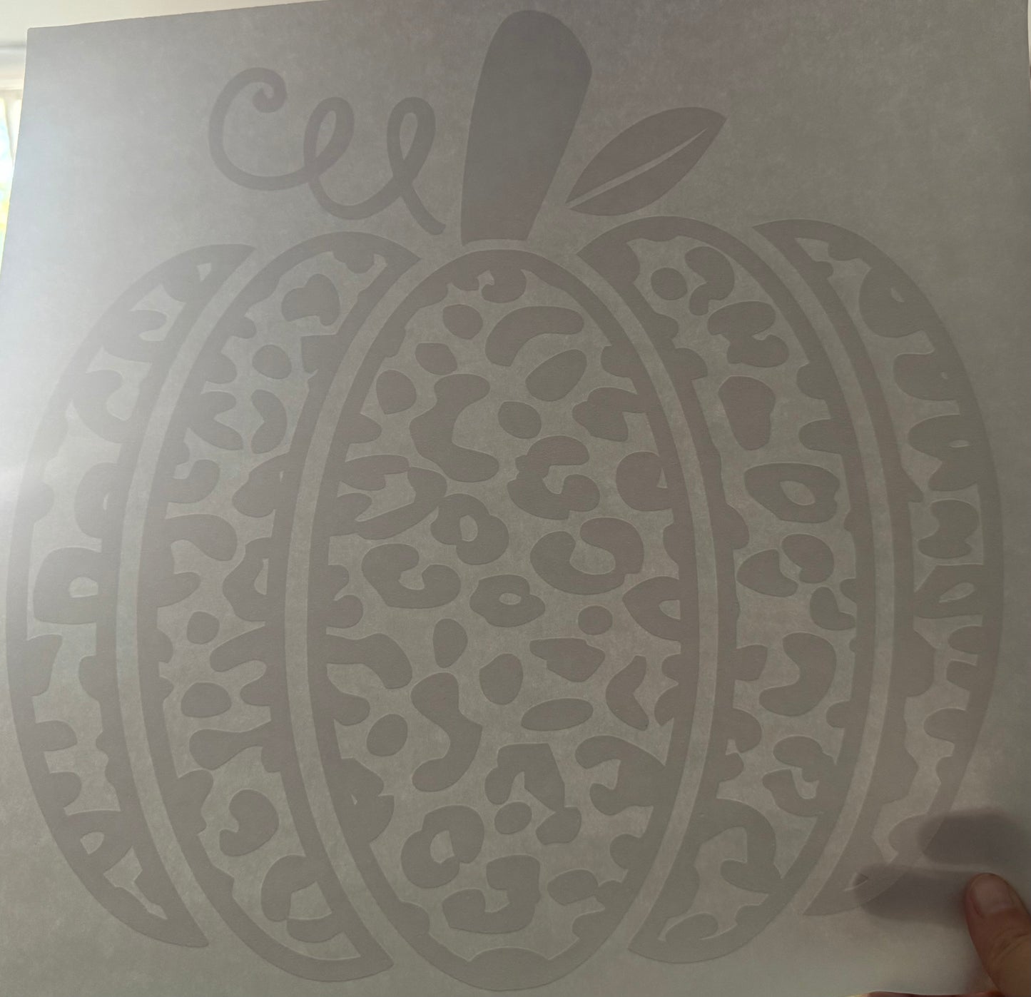 Screen Print Transfer Design S252- Leopard Pumpkin