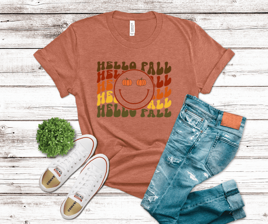 DTF Transfer Design D263- Hello Fall