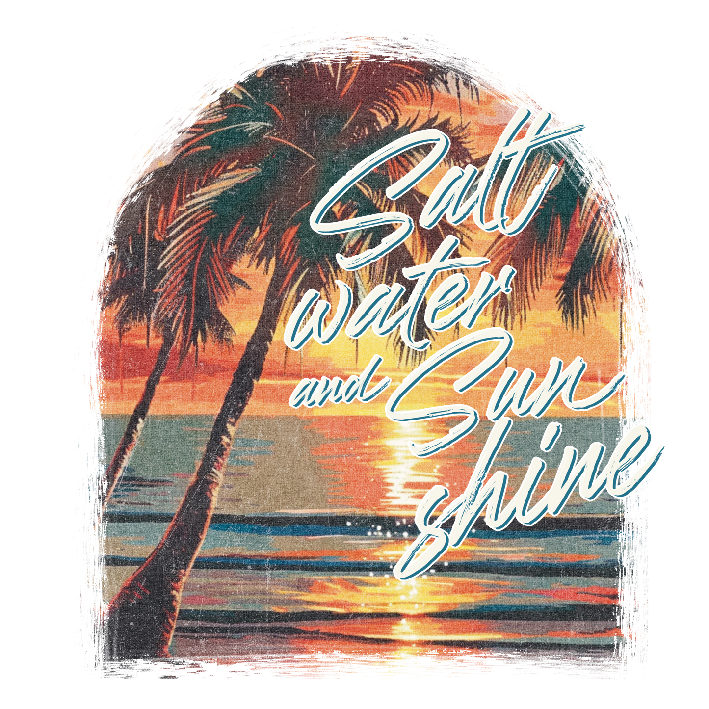 DTF Transfer Design D235-Saltwater and Sunshine