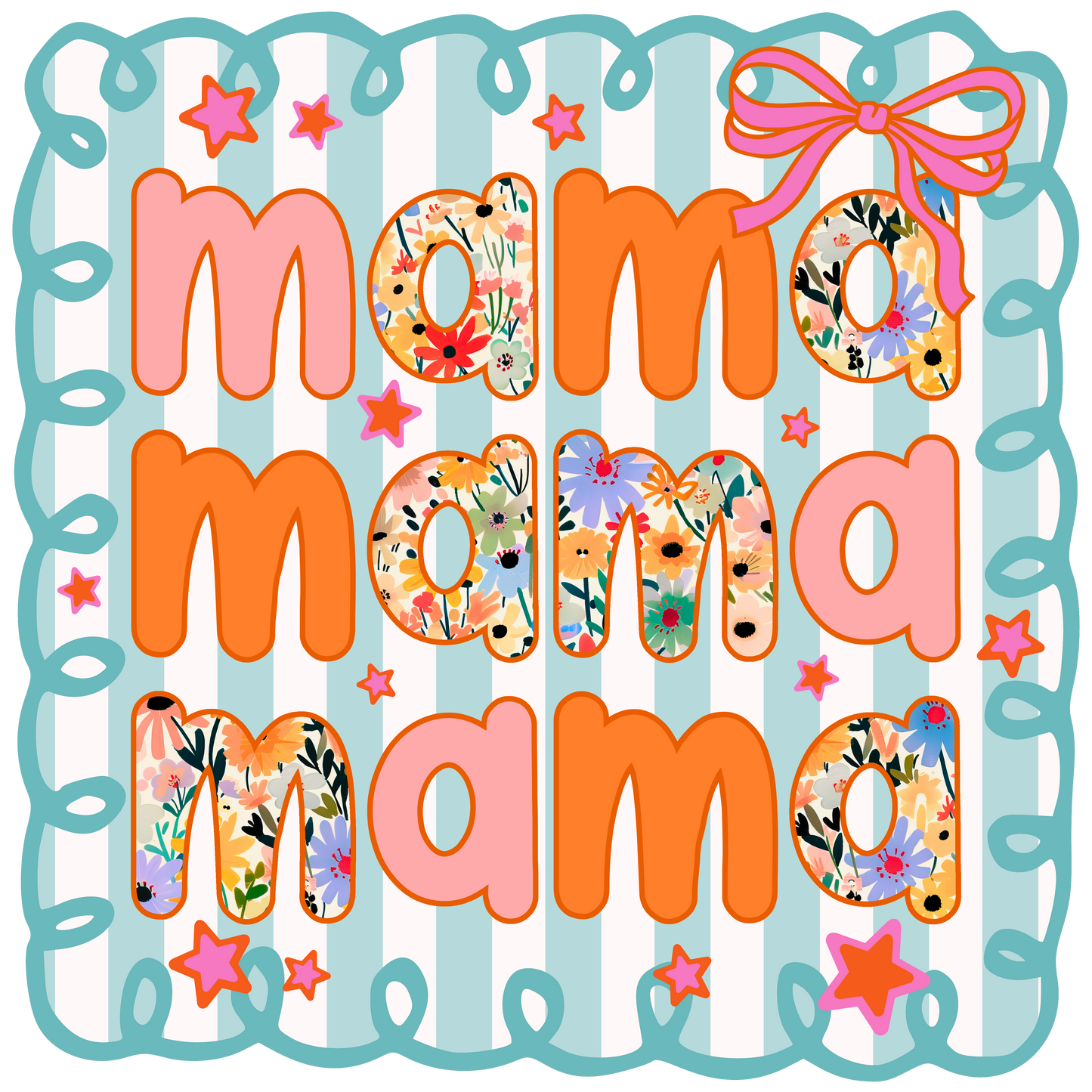 DTF Transfer Design D448- Mama