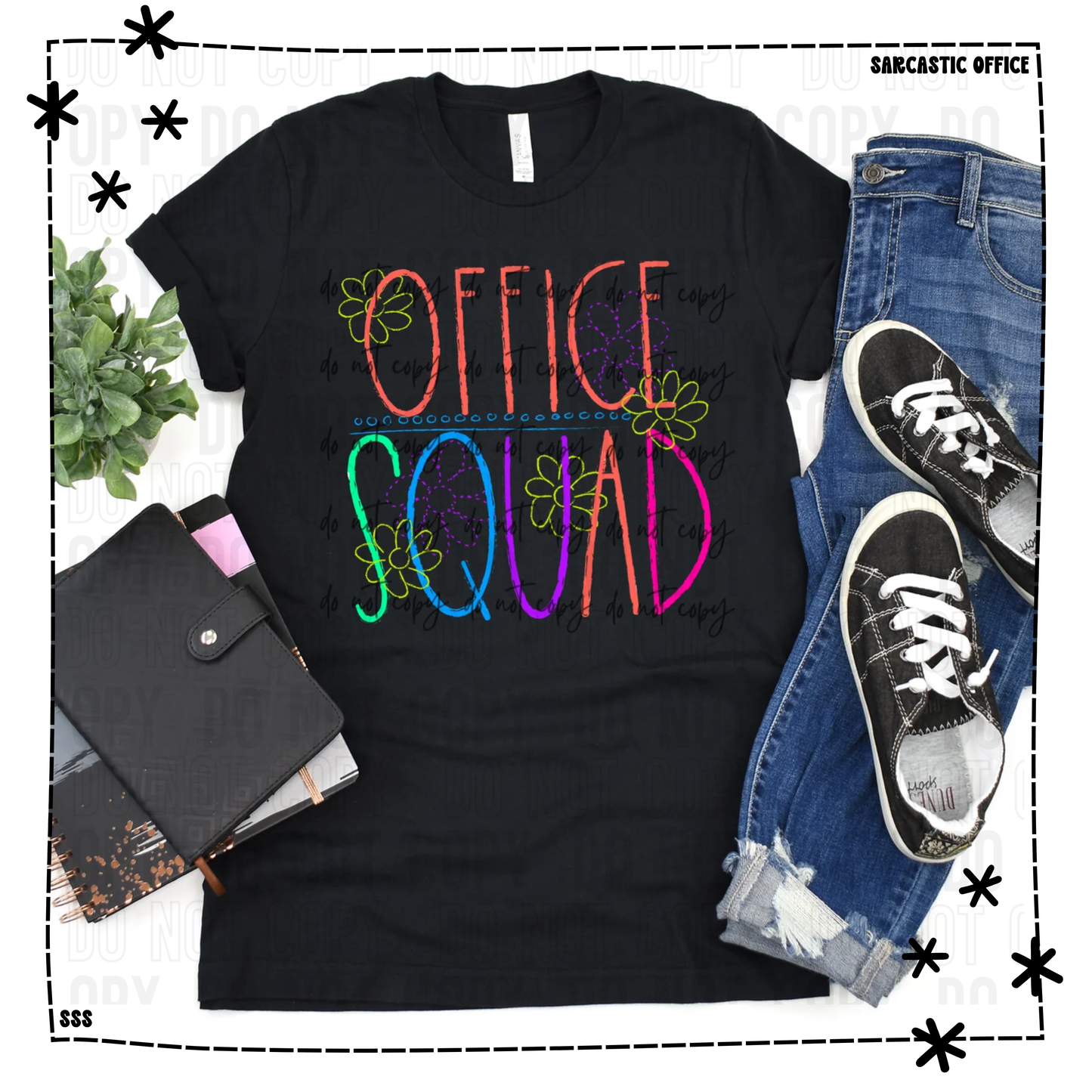 Office Squad Chalkboard