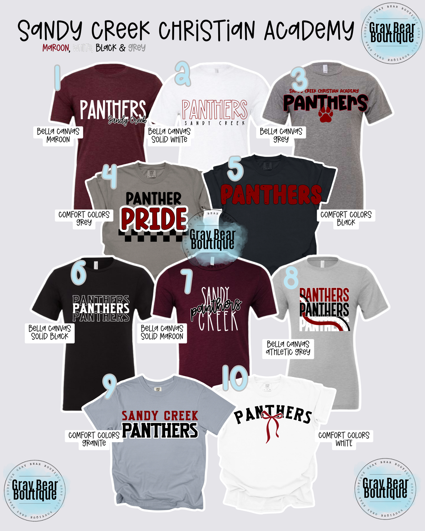 Sandy Creek Christian Academy Spirit Wear