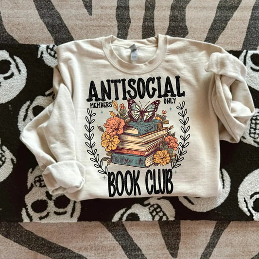 DTF Transfer Design D302- Antisocial Book Club