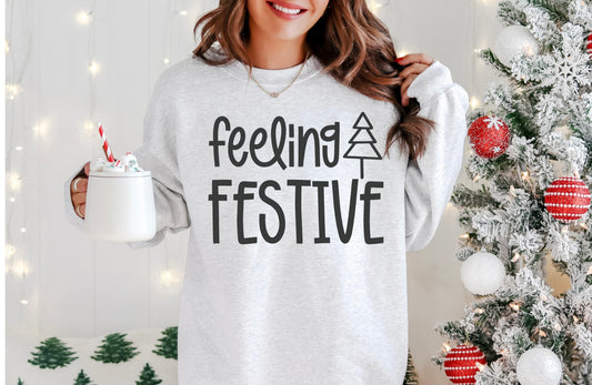 Screen Print Transfer Design S192- Feeling Festive