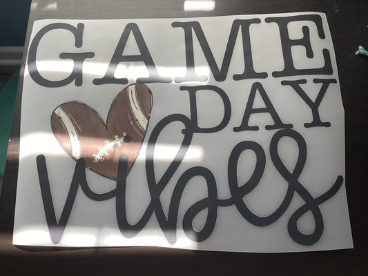 DTF Transfer Design D377- Game Day Vibes