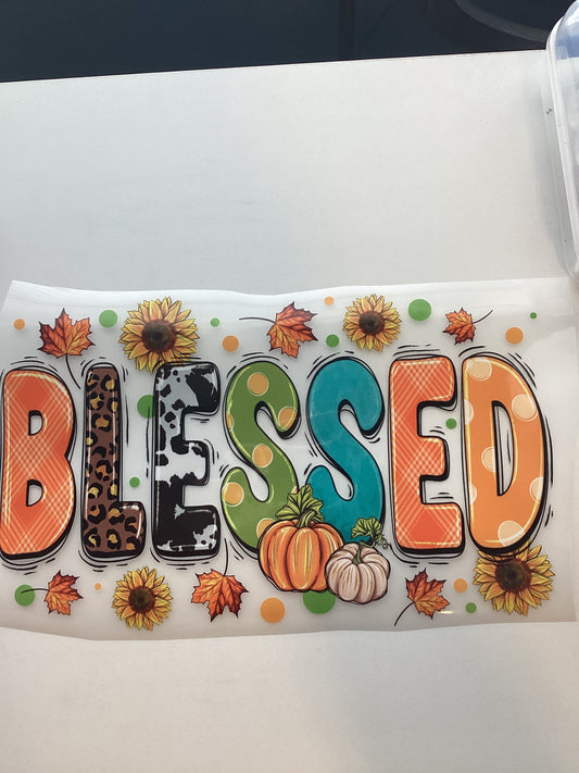 DTF Transfer Design D404- Blessed fall