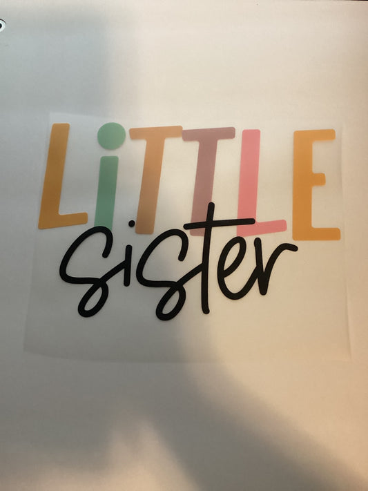 DTF Transfer Design D106- Little Sister