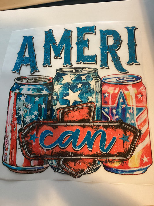 DTF Transfer Design D136- Ameri-Can