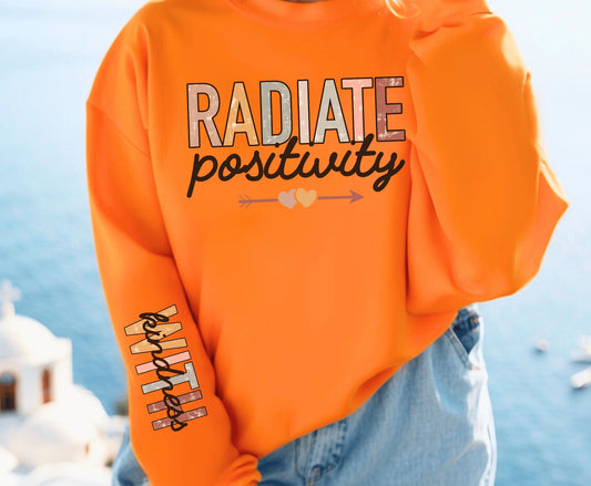 DTF Transfer Design D144- Radiate Positivty