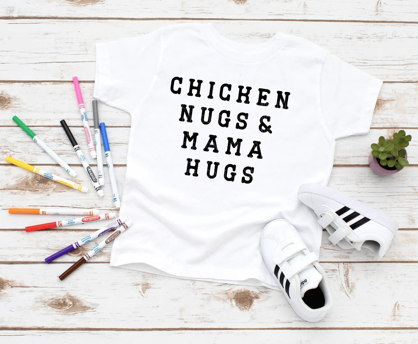DTF Transfer Design D167- Chicken Nugs and Mama Hugs