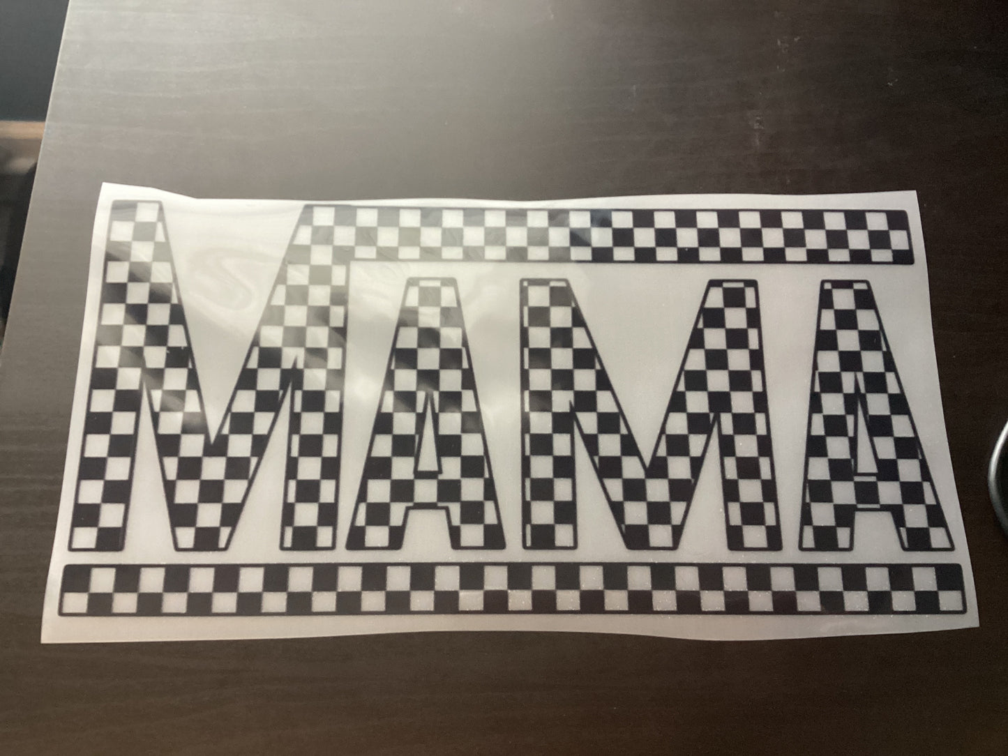 DTF Transfer Design D417- Mama Checkered