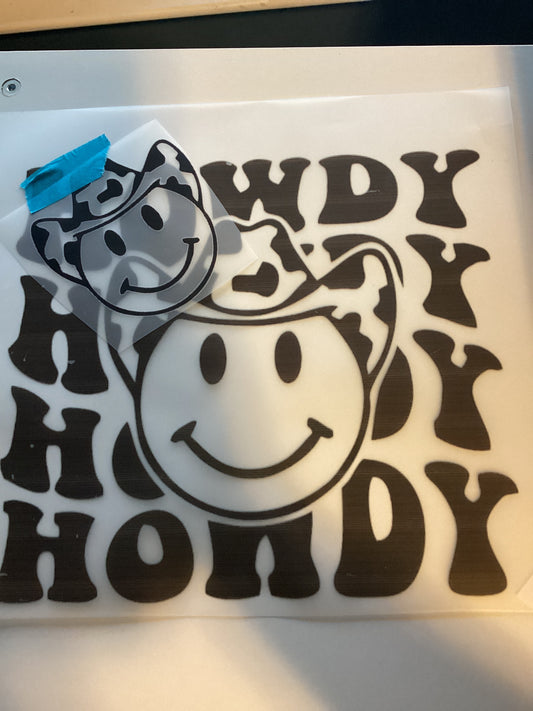 DTF Transfer Design D140- Howdy
