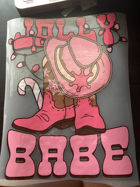 DTF Transfer Design D321- Jolly Babe
