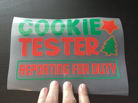 DTF Transfer Design D336- Cookie Tester