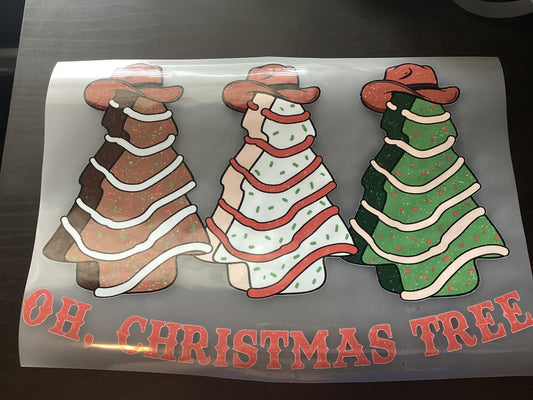 DTF Transfer Design D329- Oh, Christmas Tree