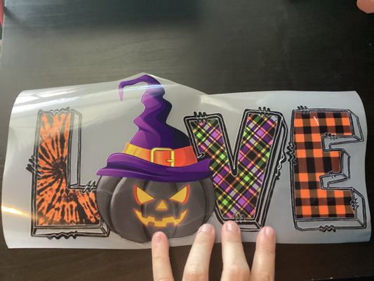 DTF Transfer Design D255- Love Halloween