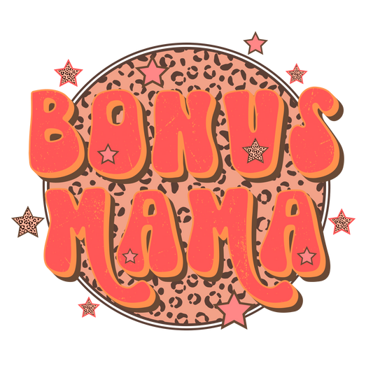 DTF Transfer Design D451- Bonus Mama Leopard
