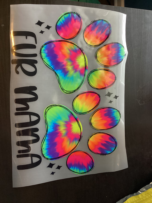 DTF Transfer Design D191- Fur Mama