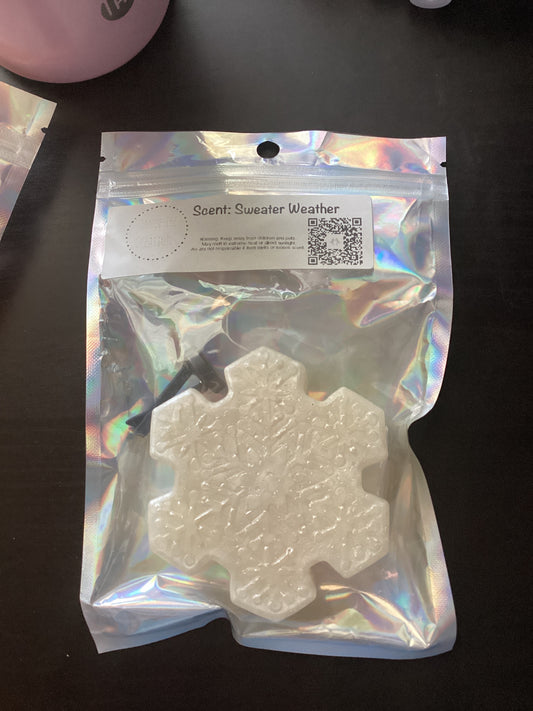 Snowflake vent clip