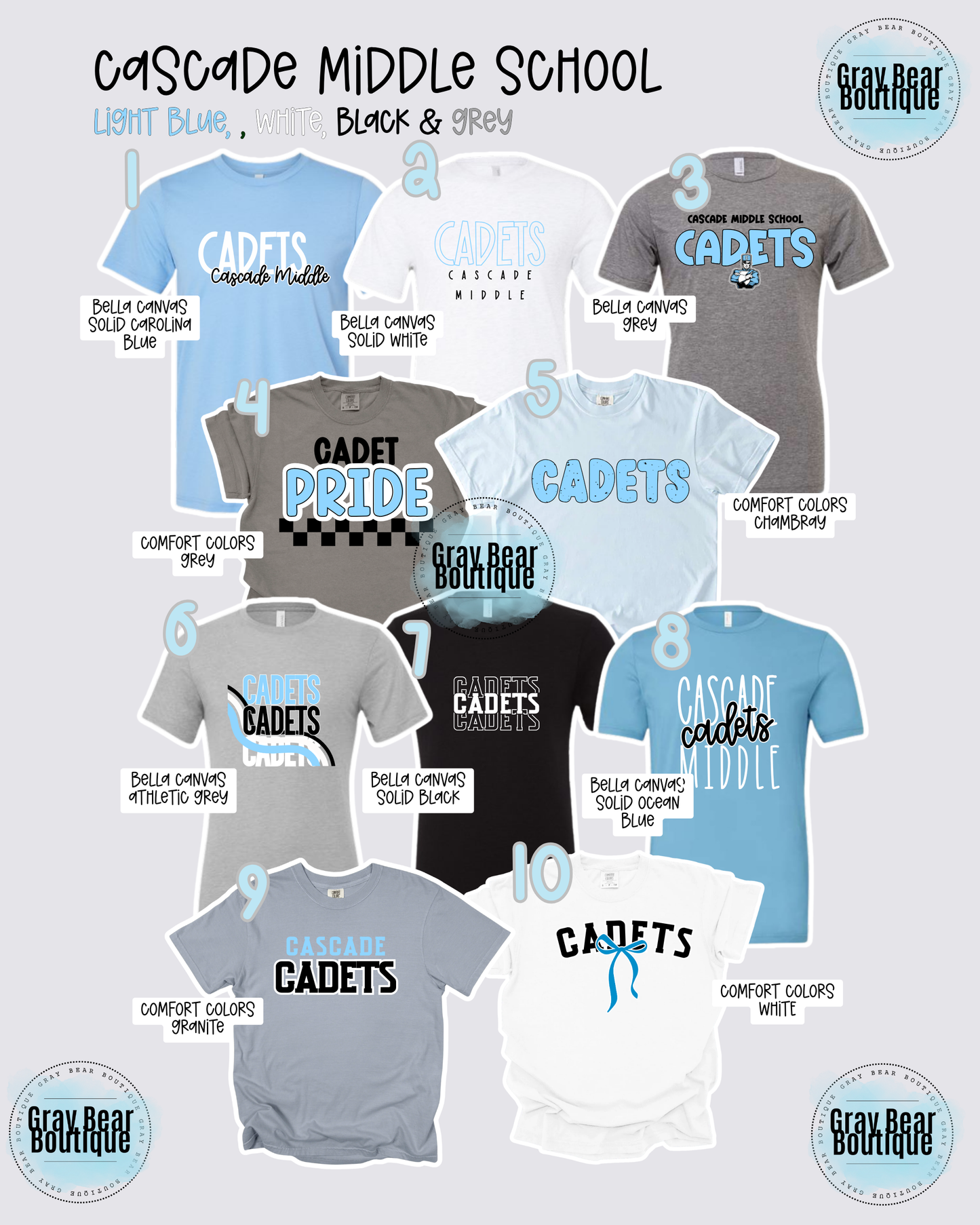 Cascade Middle School Spirit Wear