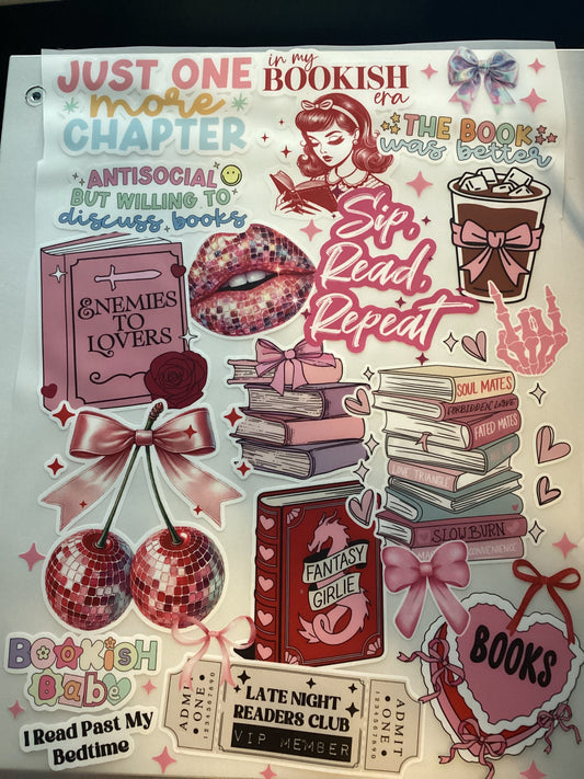 DTF Transfer Design D87- Bookish