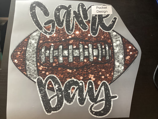 DTF Transfer Design D418- Game Day Football