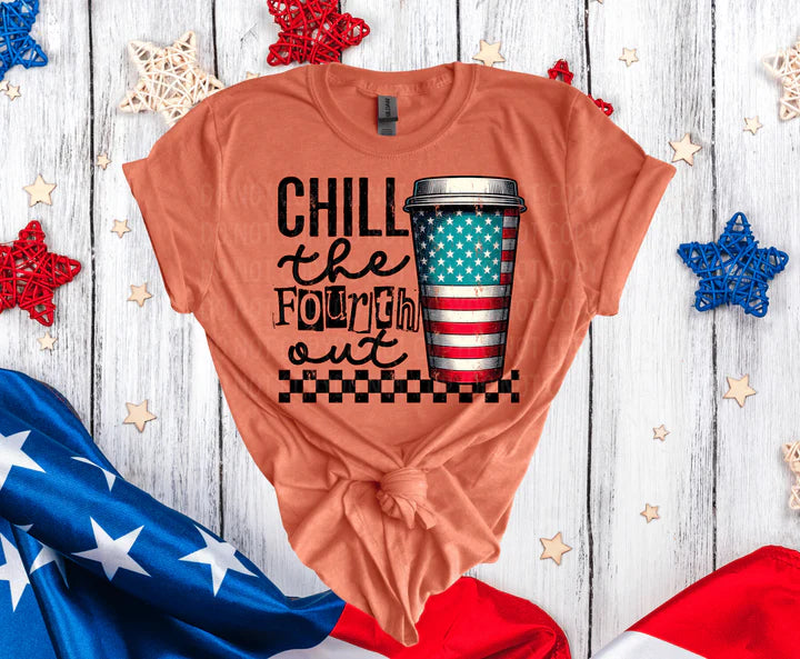 DTF Transfer Design D148- Chill the Fourth Out