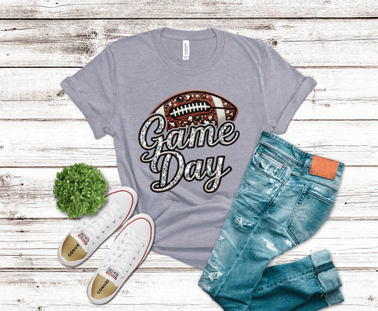 DTF Transfer Design D316- Football Game Day Sparkle