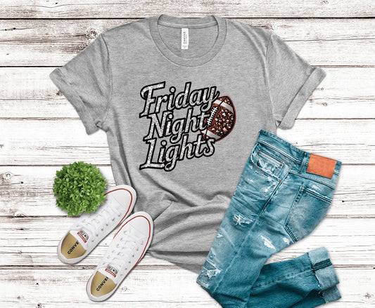 DTF Transfer Design D317- Friday Night Lights Football Sparkle