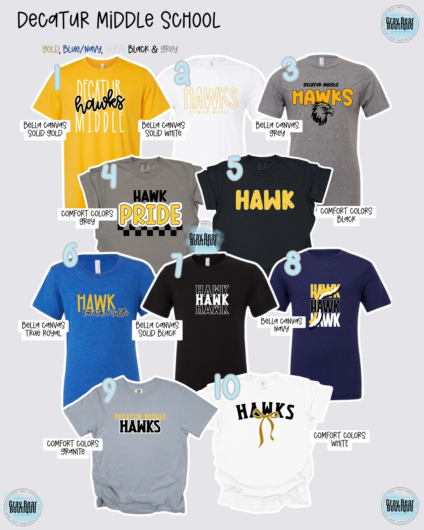 Decatur Middle School Spirit Wear