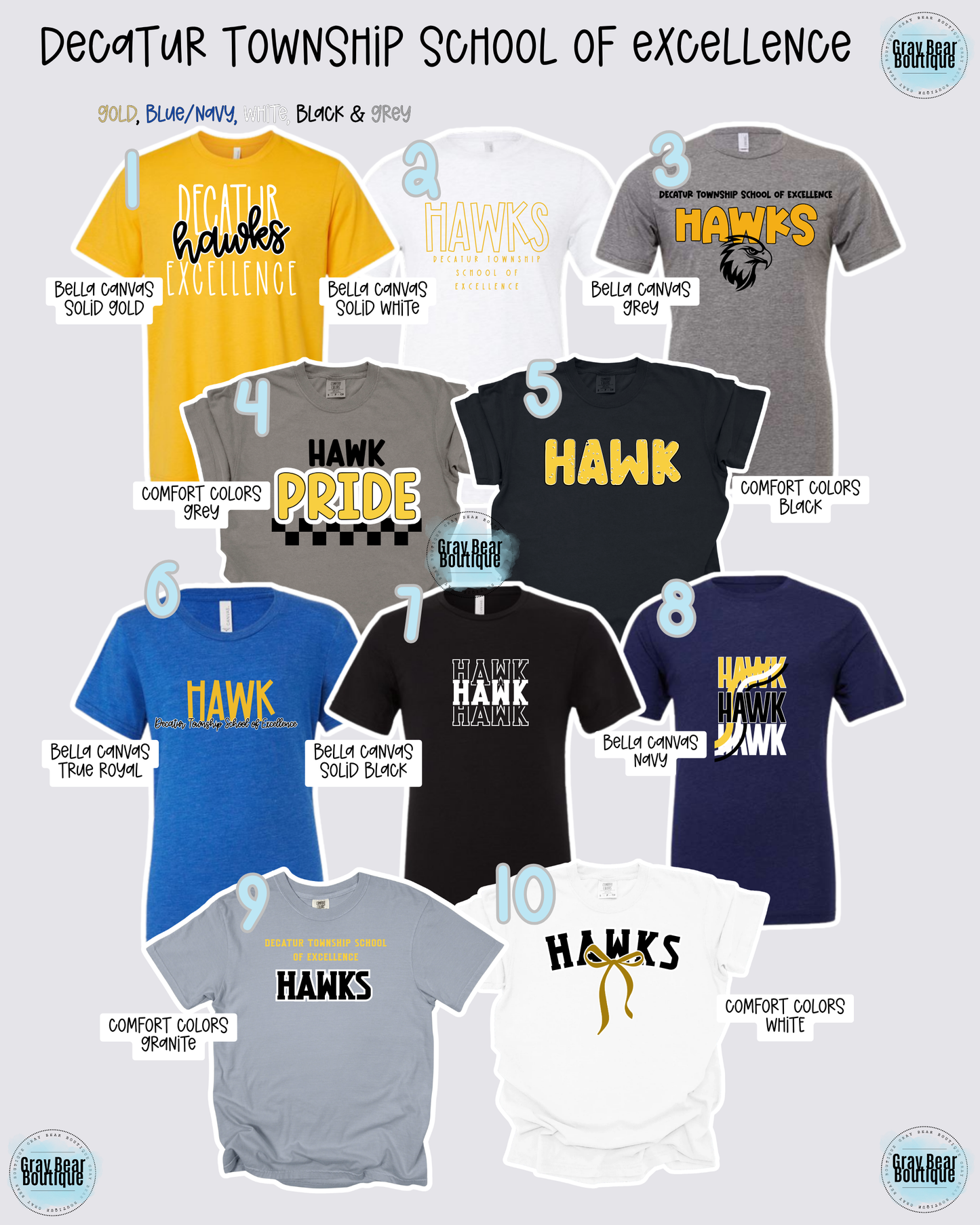 Decatur Township School of Excellence Spirit Wear