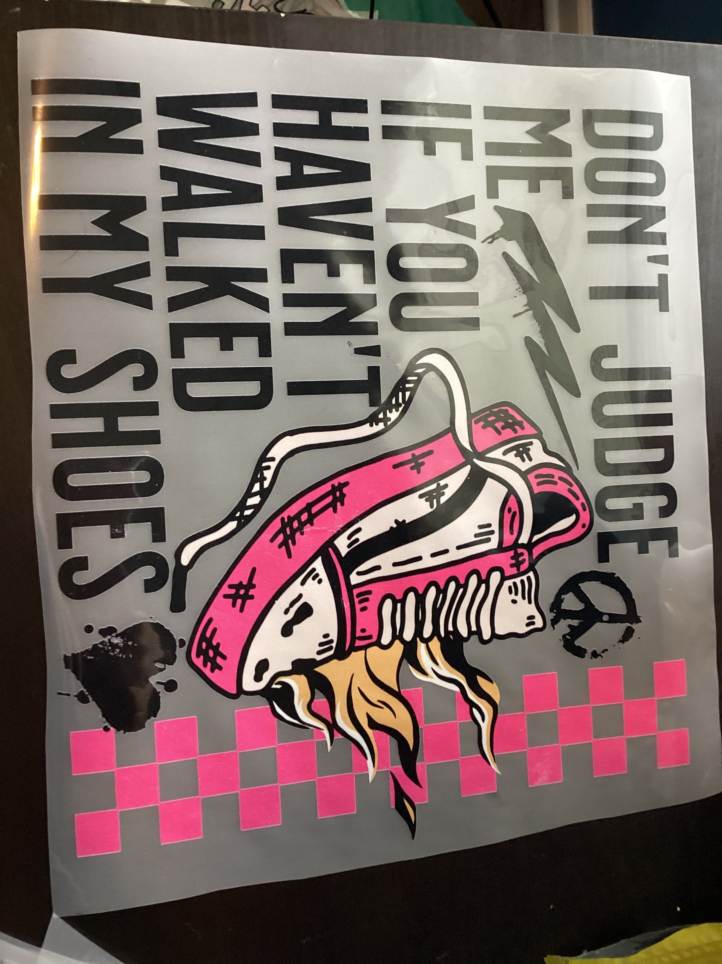 DTF Transfer Design D178- Don’t Judge Me