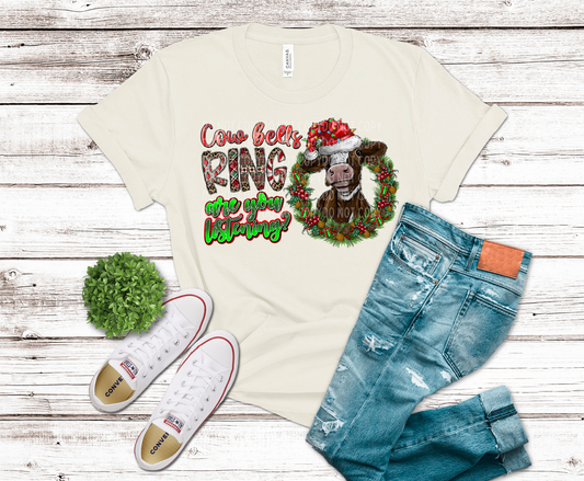 DTF Transfer Design D470- Cow Bells Ring Are You Listening