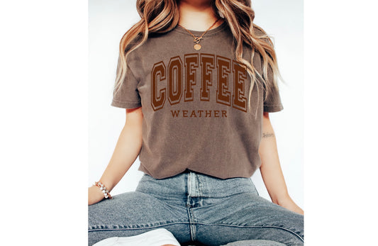 Screen Print Transfer Design S194- Coffee Weather